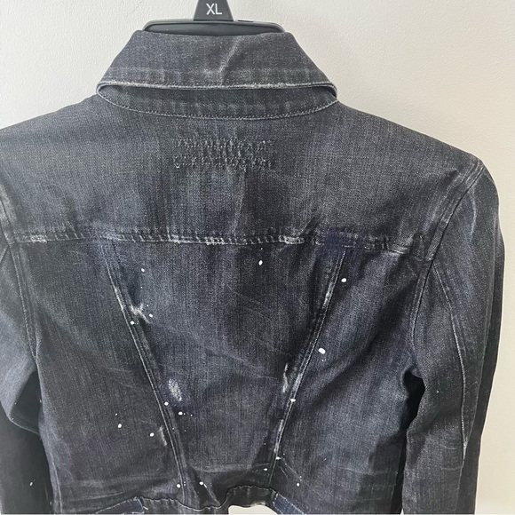 Womens Hudson Trucker jacket
Black distressed
Size S
Buttons
Pockets - Picture 6 of 6